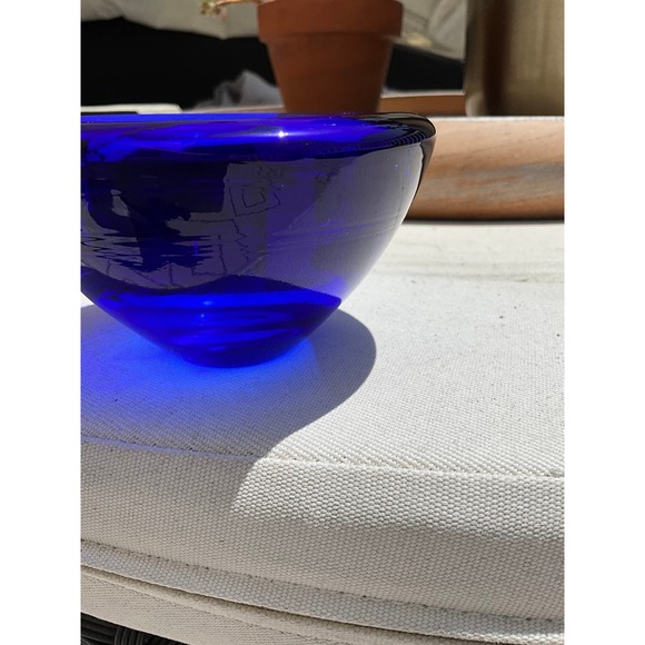 ViNtAgE Cobalt Blue 🔵Crystal Glass Votive Tealight Czech Republic - Picture 4 of 11